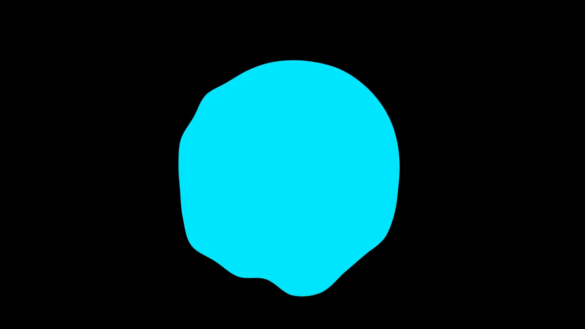 The blob style: a closed disc whose whole contour swells with the sound.